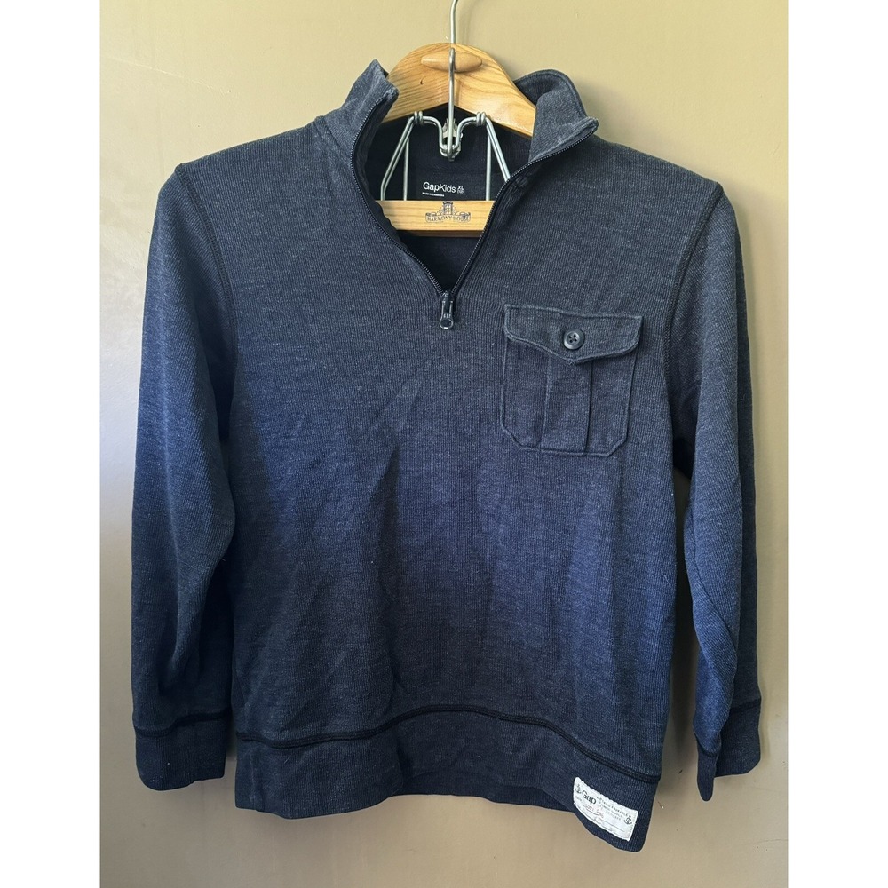 Gap Kids 1/4 Zip Boys‎ Pullover Long Sleeve XL(12) Blue